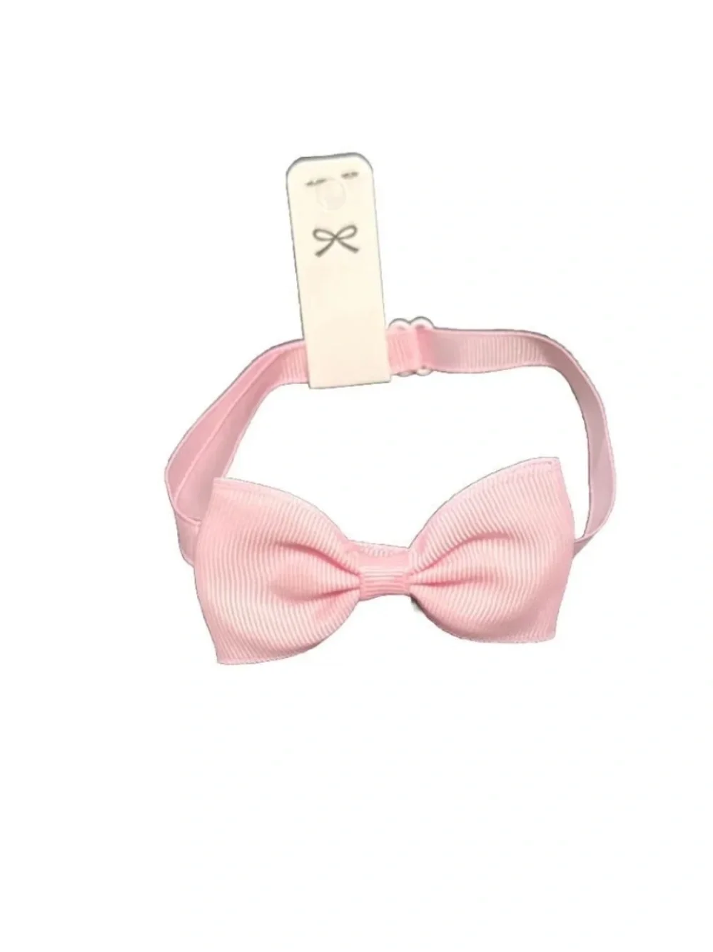 Light Pink Bow Tie Collar Adjustable OS